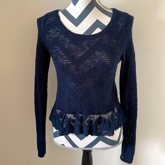 Abercrombie Knit Ruffle Sweater - Picture 1 of 5